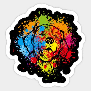 Golden Retriever watercolor Sticker